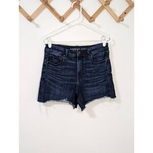American Eagle Super Hi-Rise Shortie Next Level Stretch Cut-Off Shorts - Size 12